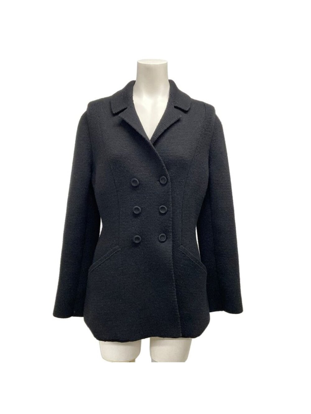 Dior Jacket I Bar Black Knit Spring Autumn 44